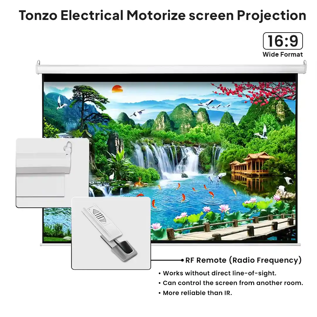 Motorized 4:3 Projector Screen